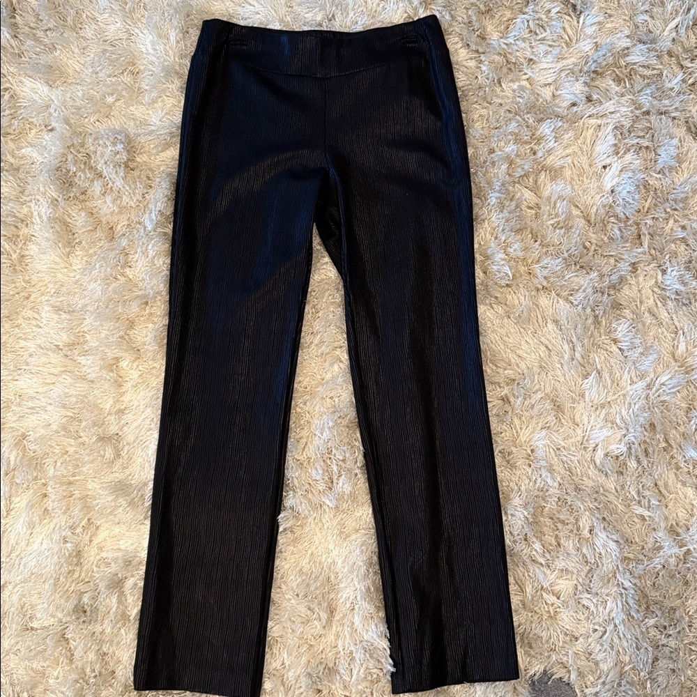 Lena Gabrielle Black Striped Pants
